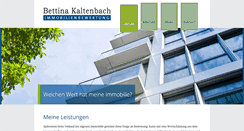 Desktop Screenshot of kaltenbach-immobilienbewertung.de